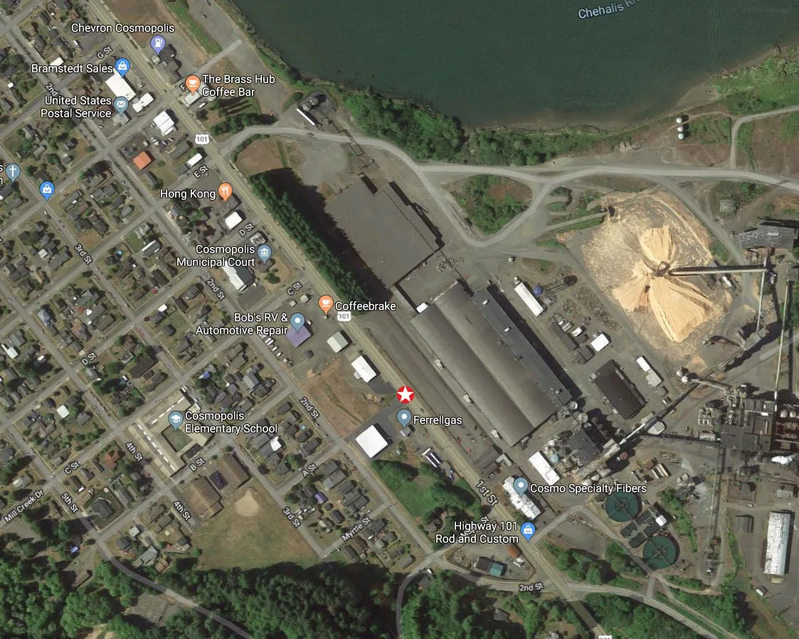 Map showing location.